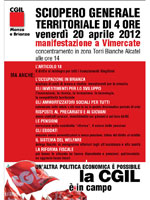 Vimercate - Sciopero e manifestazione della CGIL