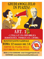 Roma - Manifestazione della FDS
