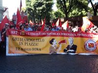 Roma - Manifestazione della FDS
