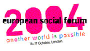 Forum Sociale Europeo - Londra