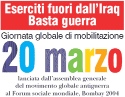 Manifestazione del 20 marzo a Roma