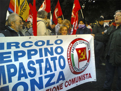Federazione Provinciale del PRC di Monza e Brianza al NO-B_DAY del 5 dicembre 2009 a Roma