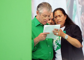 Umberto Bossi e Rosy Mauro