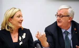 Marine Le Pen e Mario Borghezio