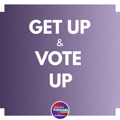 Get up & vote UP