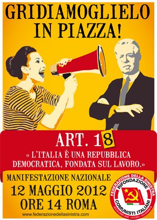 Manifestazione 12 maggio a Roma