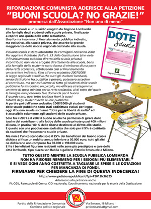 Buoni scuola? No grazie!