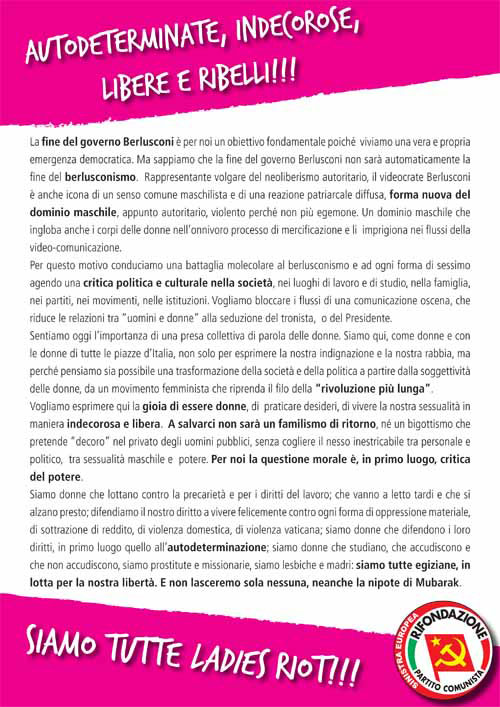 Ladies riot