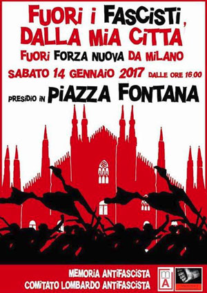 Fuori Forza Nuova da Milano