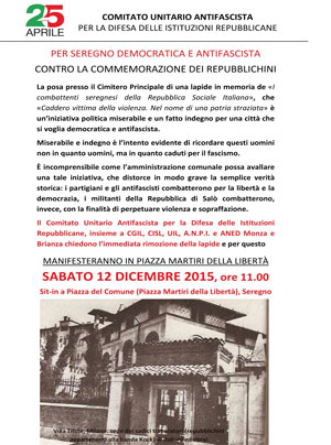 Contro la commemorazione dei repubblichini