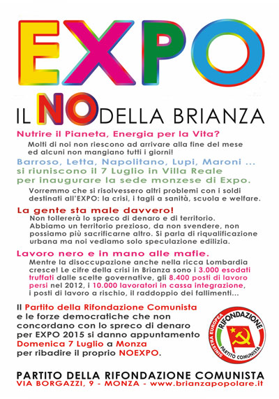 Expo,il No della Brianza