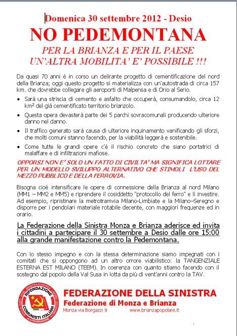 NO Pedemontana