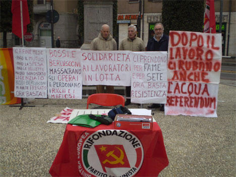 Iniziativa sul lavoro a Giussano (21 Novembre 2009)