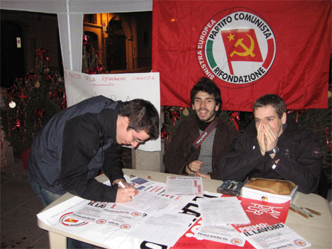 Seregno: primo il lavoro. Si firma per la proposta di legge.