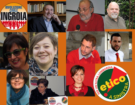 Candidati FDS Brianza con Etico e Rivoluzione Civile