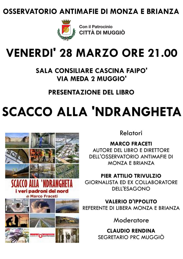 Scacco alla 'ndrangheta a Muggiò
