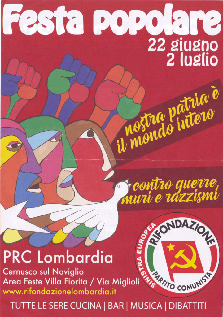 Festa Popolare - PRC Lombardia - Cernusco